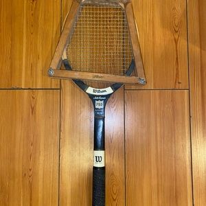 Wilson Jack Kramer Pro Staff Vintage Tennis Racquet 4.5 " Leather Grip Wood~☆~
